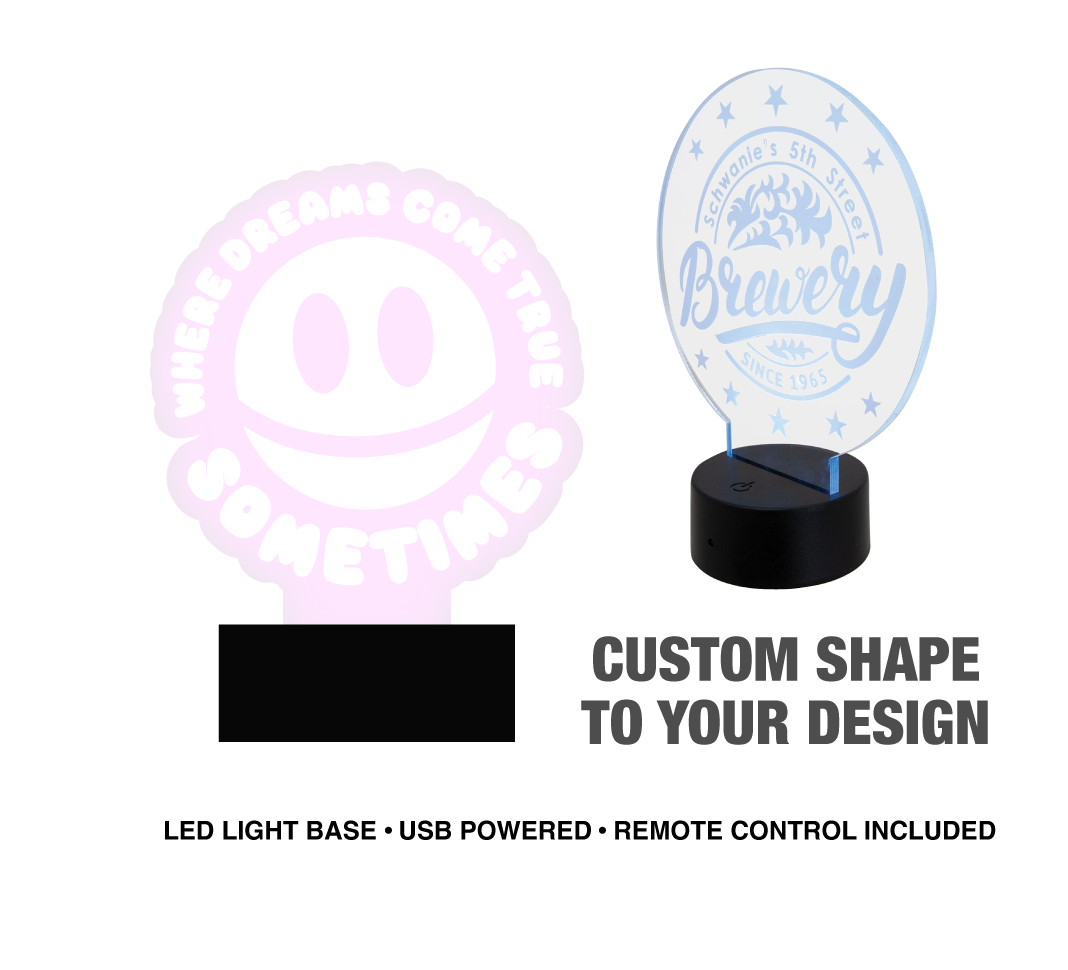 Custom Acrylic Light & Base