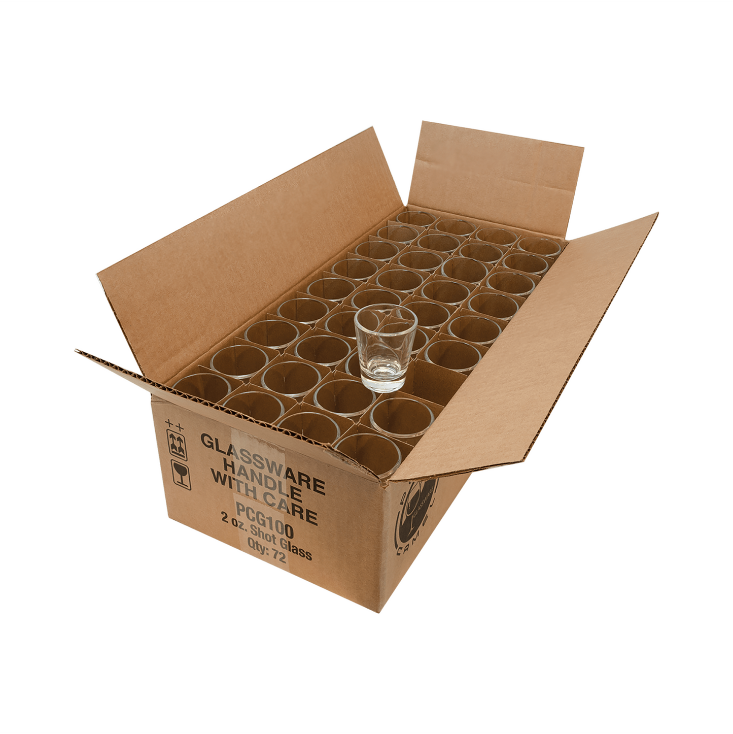 2 oz. Shot Glass Case (72 glasses)